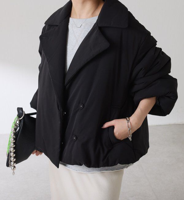  「【洗えるコート/500g】ウォッシャブル中綿ジャケット」|その他|