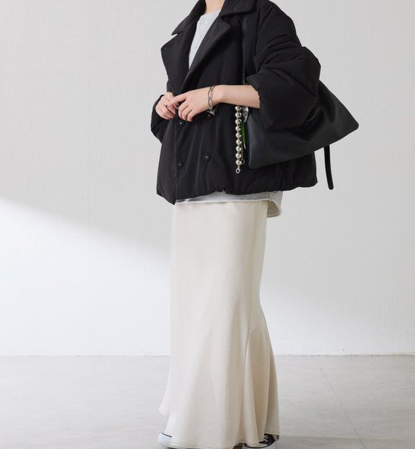  「【洗えるコート/500g】ウォッシャブル中綿ジャケット」|その他|