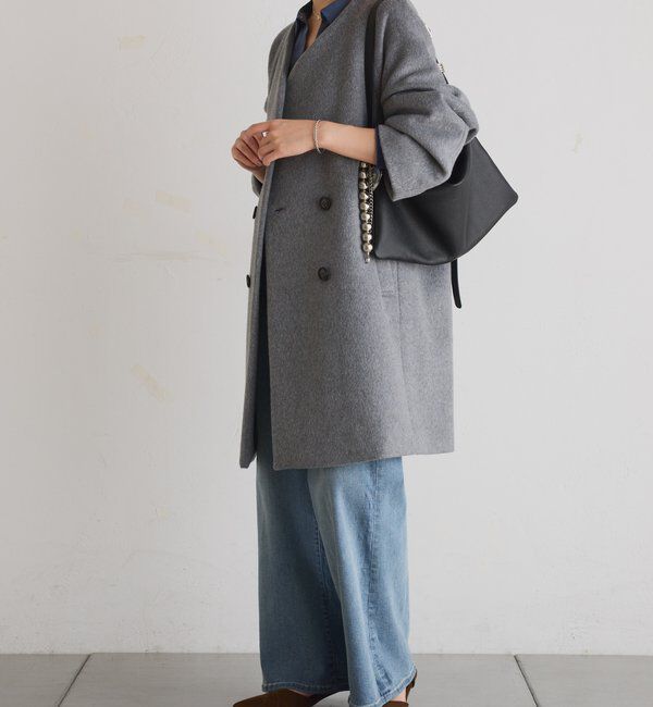  「ノーカラーダブルコート」|その他|