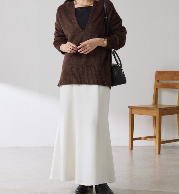  「エアリー深Vニット」|ニット・セーター|