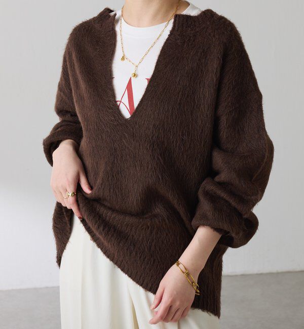  「エアリー深Vニット」|ニット・セーター|