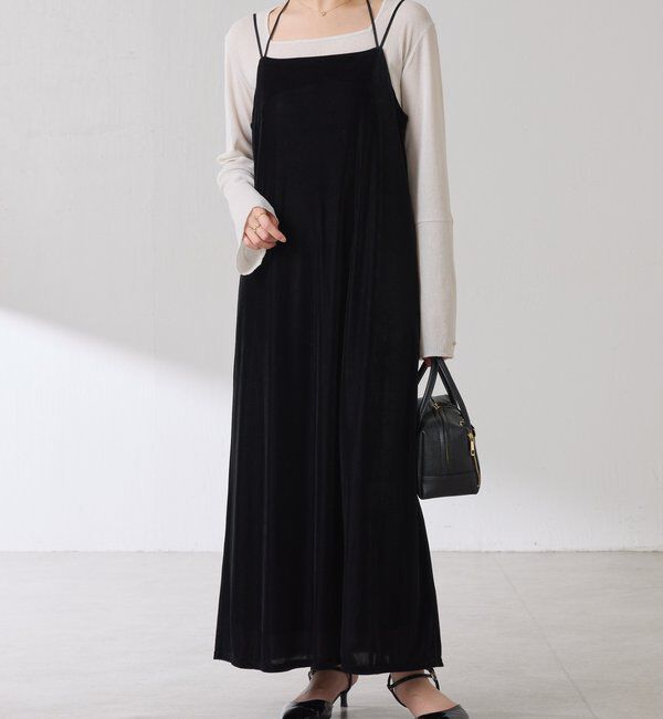  「ベロアキャミワンピース」|ワンピース|