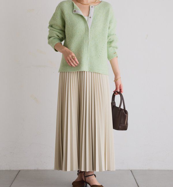  「フェイクレザープリーツスカート」|スカート|