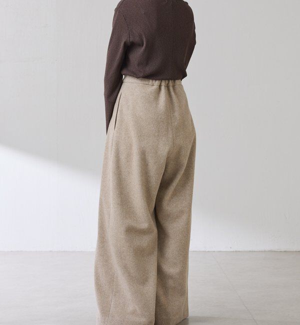  「ツイードタックワイドパンツ」|チノ|