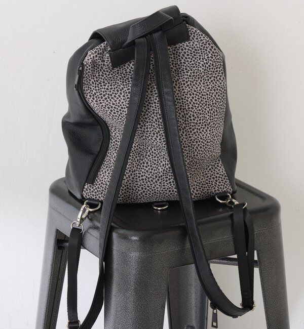  「【牛革/2通りで使える】2WAYレザーコンビリュック」|リュック|