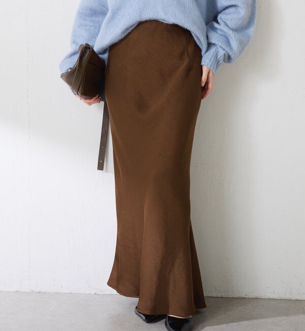  「【IDE監修大きめサイズ/WEB限定リバイバル】サテンマーメイドスカート」|スカート|