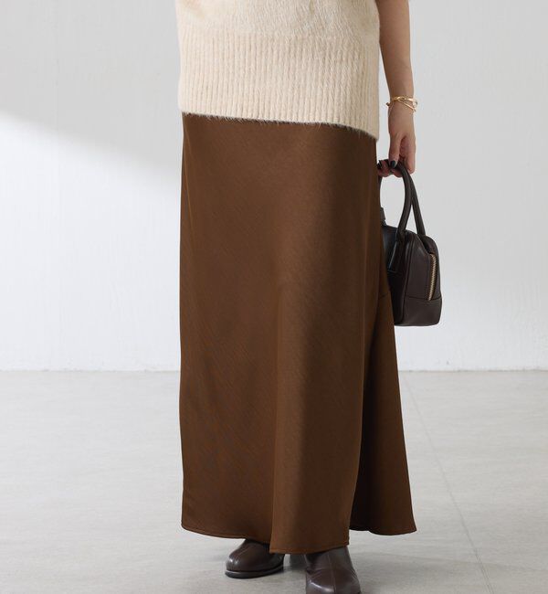  「【IDE監修大きめサイズ/WEB限定リバイバル】サテンマーメイドスカート」|スカート|