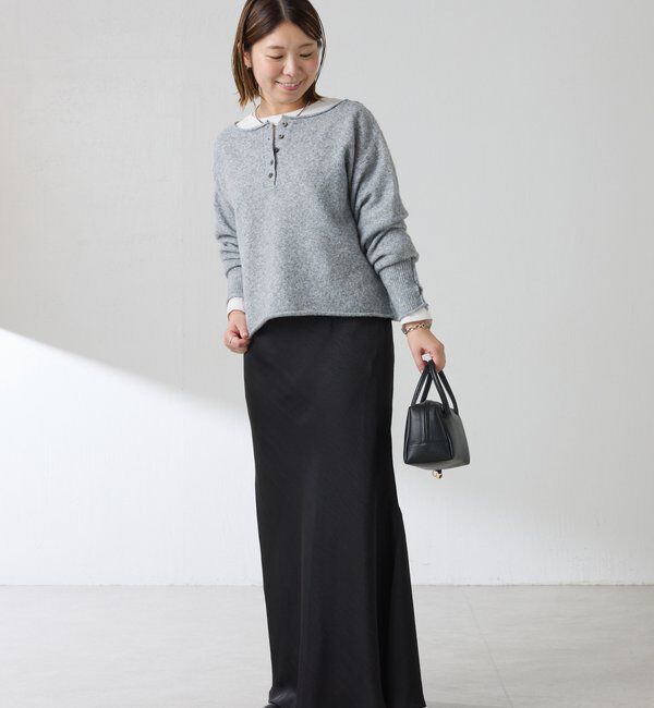  「【IDE監修大きめサイズ/WEB限定リバイバル】サテンマーメイドスカート」|スカート|