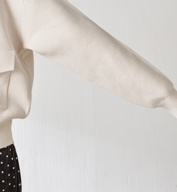  「【襟は取り外し可能】オープンカラーニットカーディガン」|ニット・セーター|