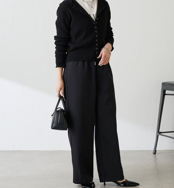  「裏起毛ボンディングイージーパンツ」|チノ|