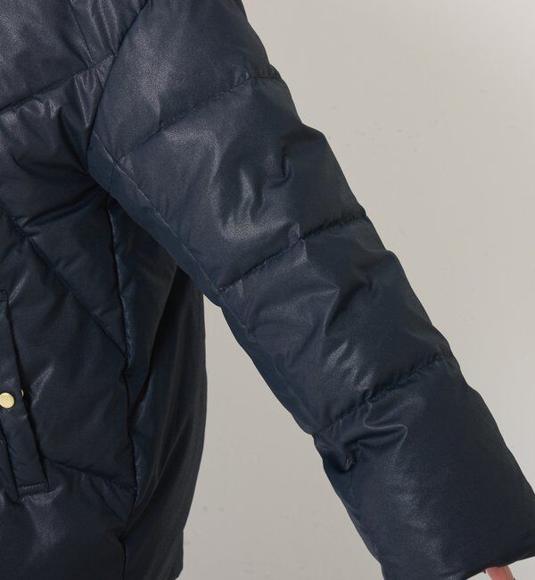  「【マット見え/軽量コート】ライトエンボスノーカラーダウン」|その他|