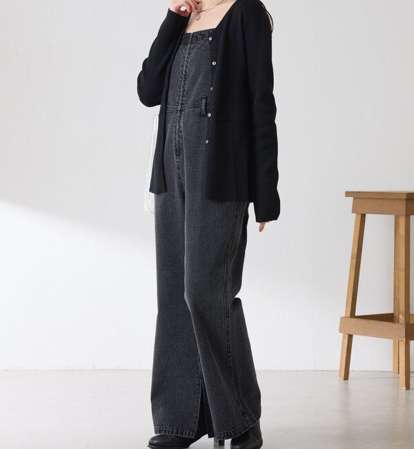  「Q.anos フレアデニムロンパース」|ワンピース|