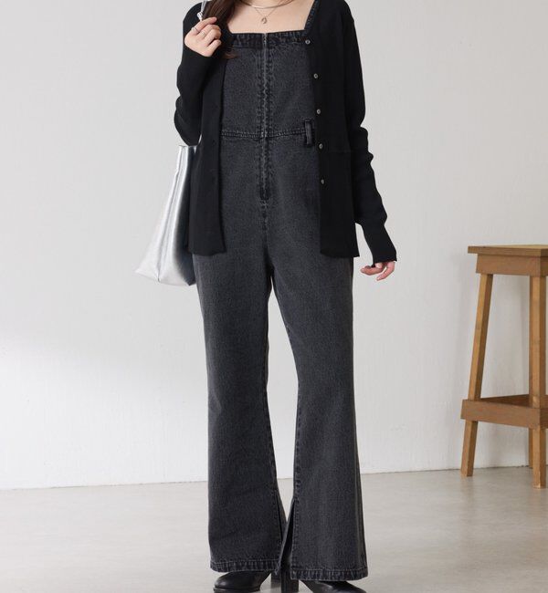  「Q.anos フレアデニムロンパース」|ワンピース|