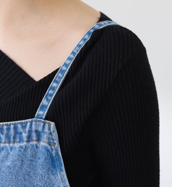  「Q.anos フレアデニムロンパース」|ワンピース|