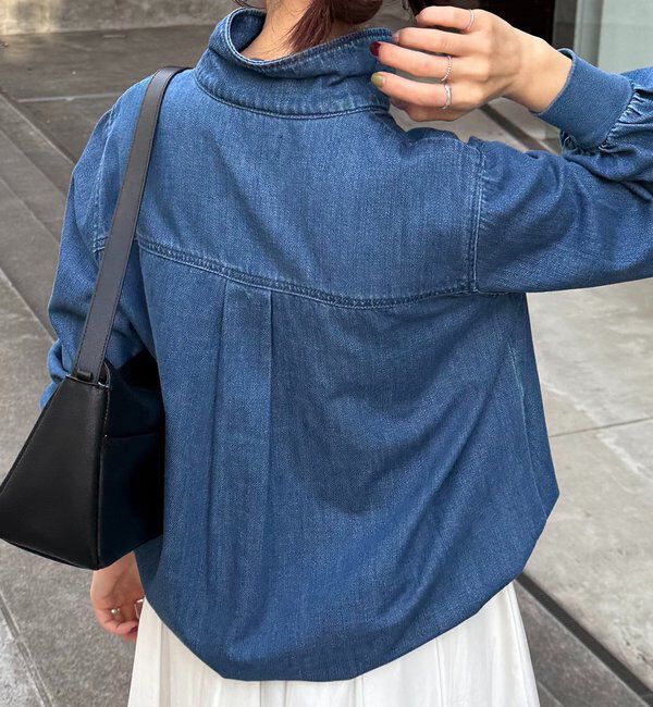  「Q.anos 2WAYデニムシャツ」|シャツ・ブラウス|