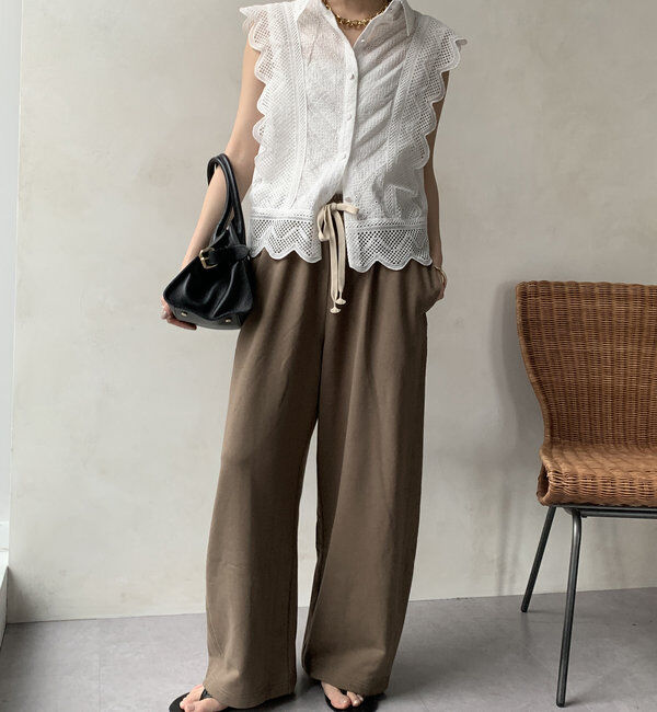  「ドロストスウェットパンツ」|チノ|