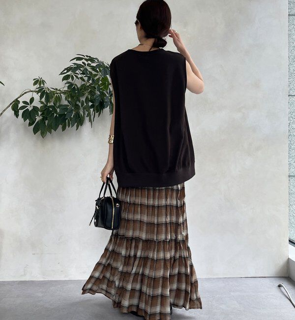  「チェックワッシャースカート」|スカート|