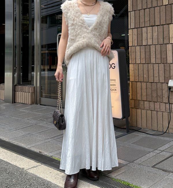  「【REI企画カラーあり】【前後2WAY】シャギーニットベスト」|ニット・セーター|