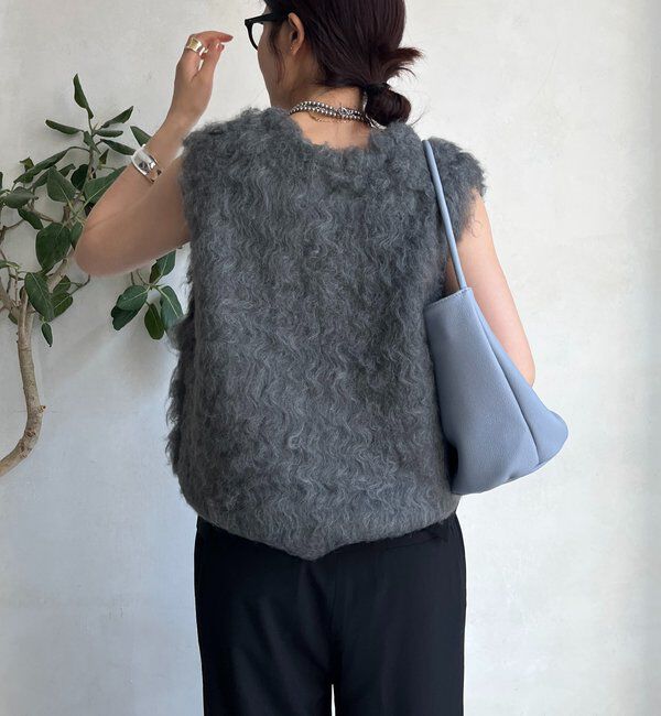  「【REI企画カラーあり】【前後2WAY】シャギーニットベスト」|ニット・セーター|