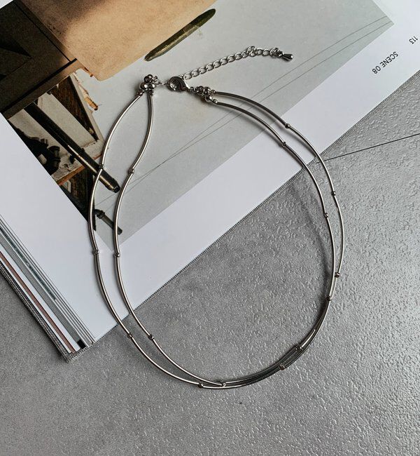  「パイプレイヤードネックレス」|ネックレス|