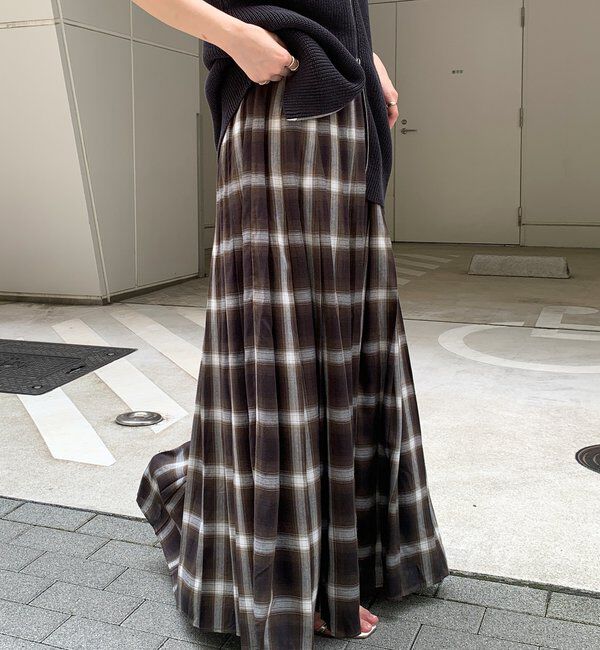  「チェックプリーツスカート」|スカート|