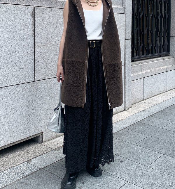  「スカラレースフレアスカート」|スカート|