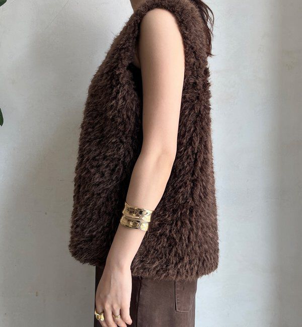  「フェイクカシミヤファーベスト」|ベスト・ジレ|