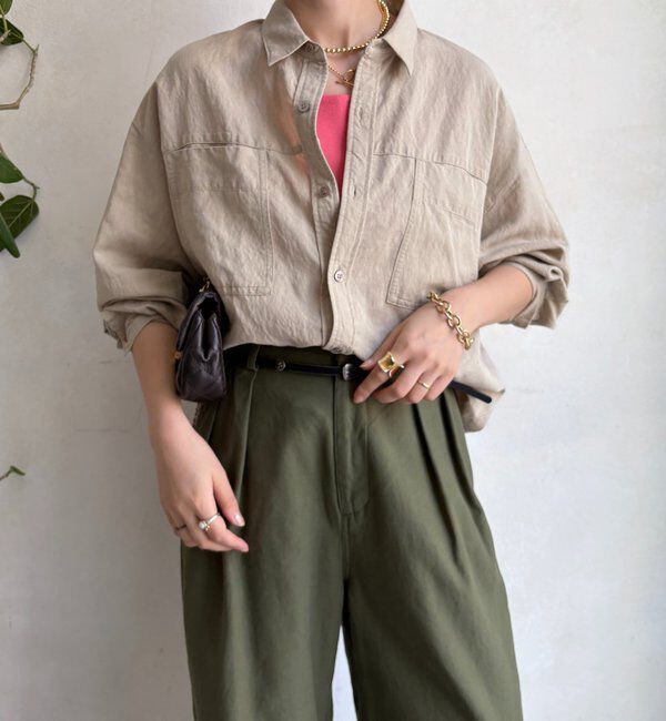  「【セットアップ対応】ピグメントライクシャツ」|シャツ・ブラウス|