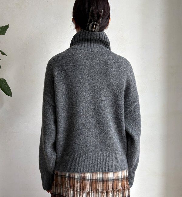  「【WEB限定】ダブルジップニットブルゾン」|カーディガン|