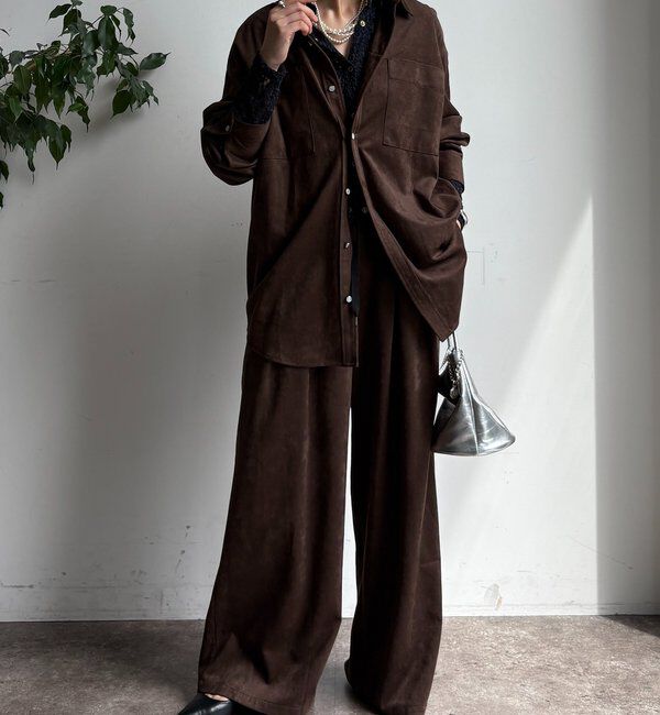  「スウェードタックパンツ」|チノ|