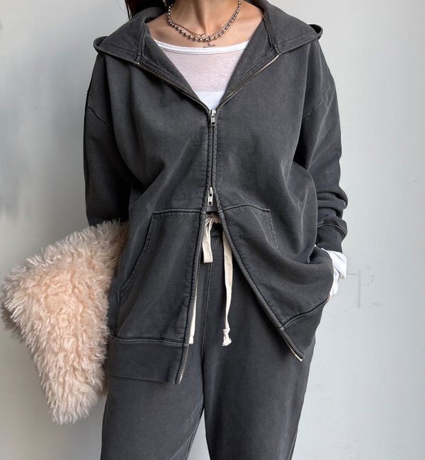  「【セットアップ対応】ピグメントジップパーカー」|Tシャツ・カットソー|