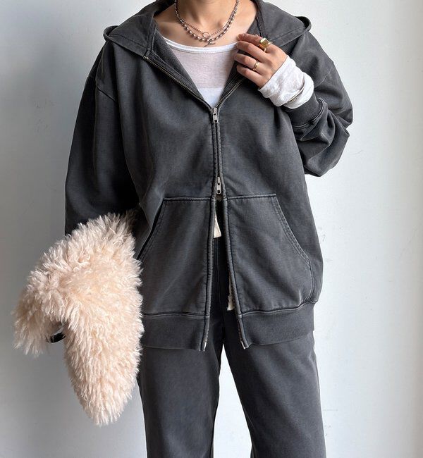  「【セットアップ対応】ピグメントジップパーカー」|Tシャツ・カットソー|