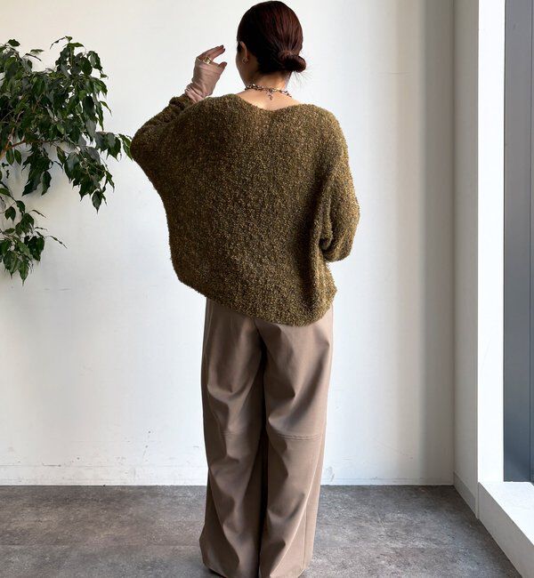  「リボンヤーンフェザープルオーバー」|ニット・セーター|