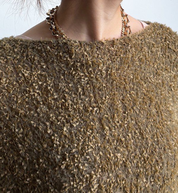  「リボンヤーンフェザープルオーバー」|ニット・セーター|