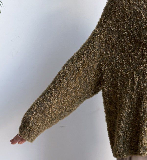  「リボンヤーンフェザープルオーバー」|ニット・セーター|