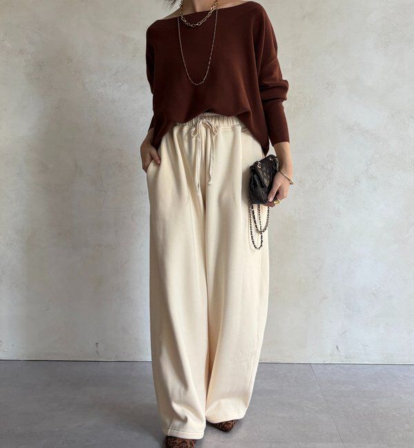  「ボートネックプルオーバー」|ニット・セーター|