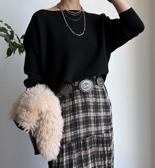  「ボートネックプルオーバー」|ニット・セーター|