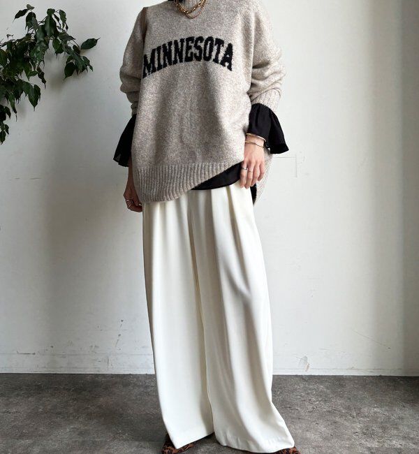  「プリーツ襟袖フレアブラウス」|シャツ・ブラウス|