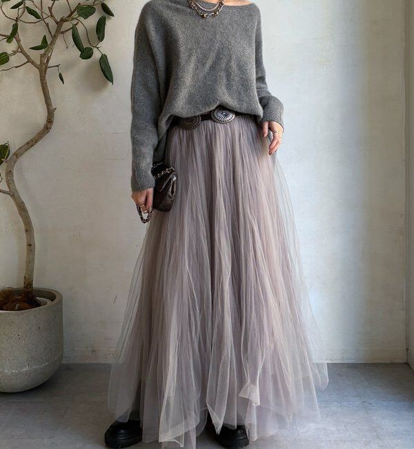  「ファーウールポンチョプルオーバー」|ニット・セーター|