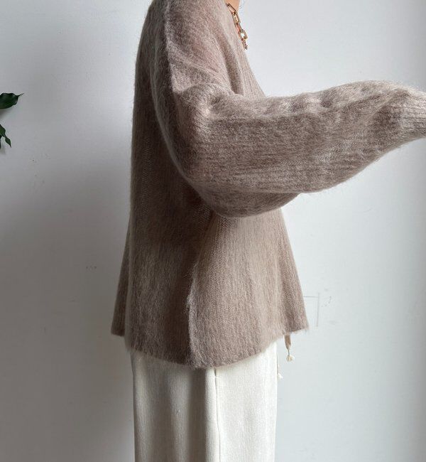  「【新色追加】起毛モヘヤスキッパープルオーバー」|ニット・セーター|