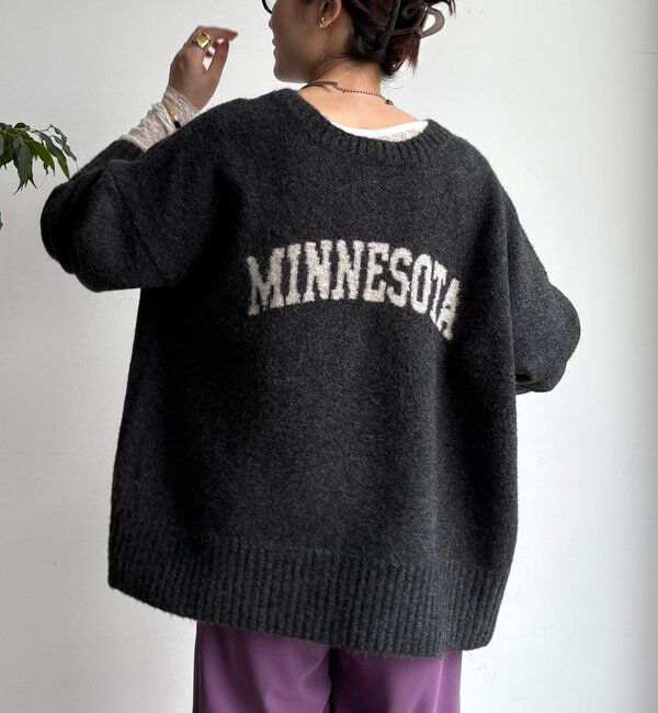  「MINNESOTA 2WAYカーディガン」|ニット・セーター|チャコールグレー
