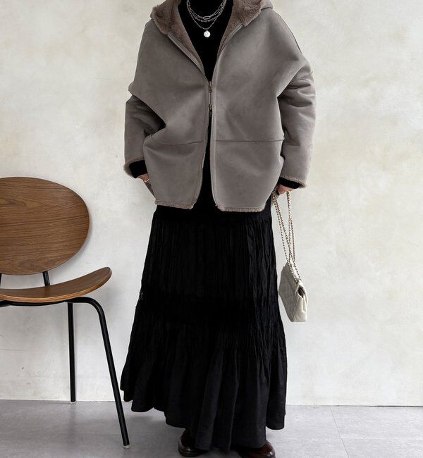  「リバーシブルフェイクムートンコート」|その他|