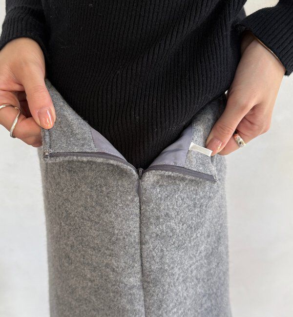  「ブークレーウールミニスカート」|スカート|