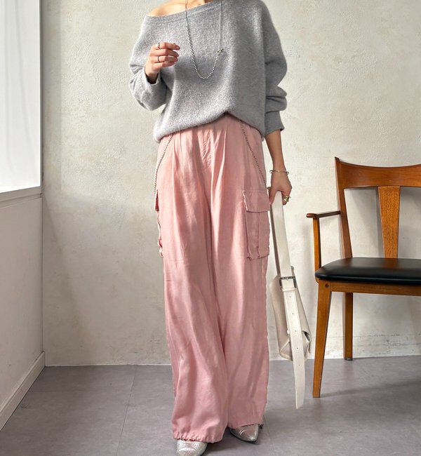  「ファーウールボートネックプルオーバー」|ニット・セーター|