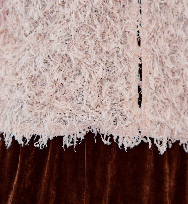  「【新色追加/前後2WAY】ファーショートベスト」|ベスト・ジレ|