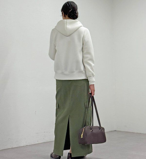  「【WEB限定/キレイめ上品】スポンジダンボールZIPパーカーカットソー」|パーカー|