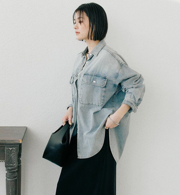  「【ベストセラー】【MONN.:.(モン)】ビッグデニムシャツ」|シャツ・ブラウス|