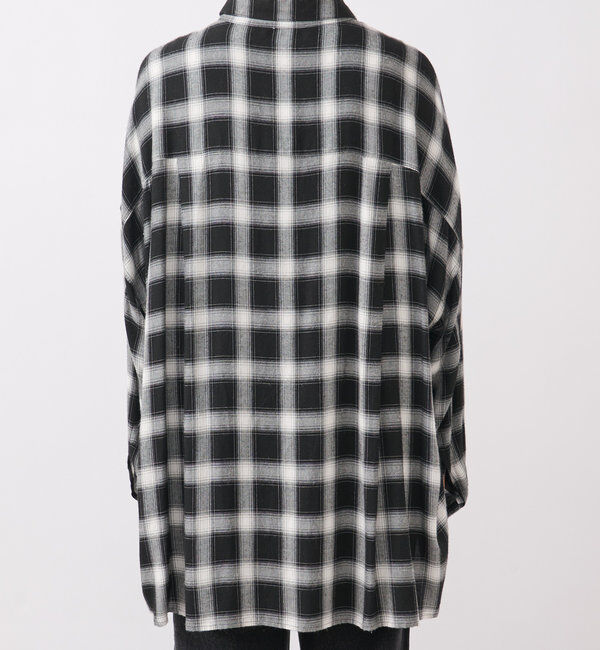  「ウォッシュドチェックワイドシャツ」|シャツ・ブラウス|