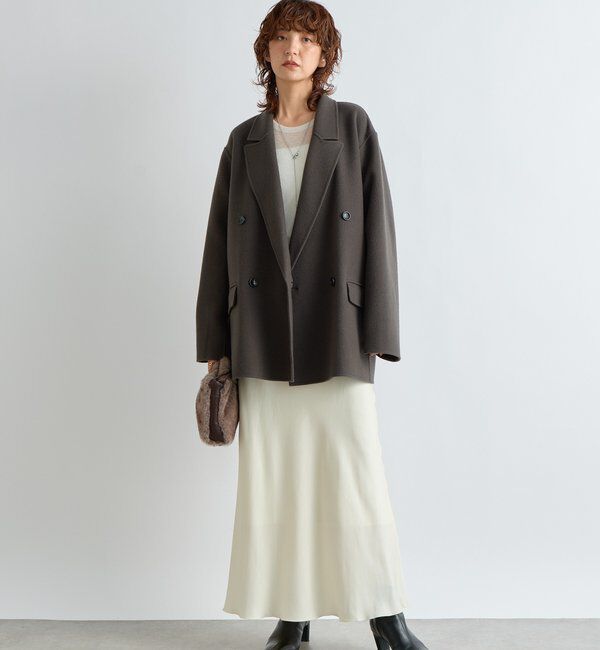  「【シーズンムードを高める】フェイクファードローストリングバッグ」|クラッチバッグ|