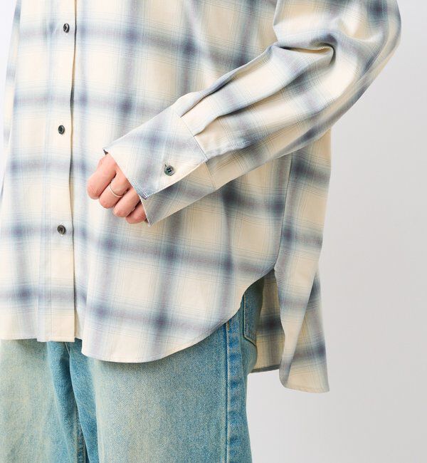  「【抜け感◎】オンブレーチェックシャツ」|シャツ・ブラウス|